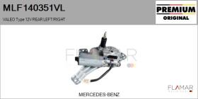 VALEO MLF140351VL - MOT.LP. NUEVO ORIG. VALEO Type 12V REAR HHD