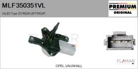 VALEO MLF350351VL - MOT.LP. NUEVO ORIG. VALEO Type 12V REAR HHD