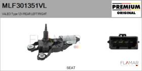 VALEO MLF301351VL - MOT.LP. NUEVO ORIG. VALEO Type 12V REAR HHD