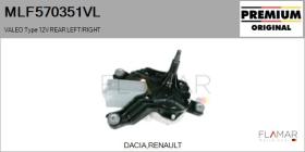 VALEO MLF570351VL - MOT.LP. NUEVO ORIG. VALEO Type 12V REAR HHD