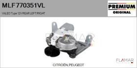 VALEO MLF770351VL - MOT.LP. NUEVO ORIG. VALEO Type 12V REAR HHD