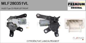 VALEO MLF280351VL - MOT.LP. NUEVO ORIG. VALEO Type 12V REAR HHD