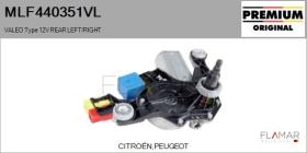 VALEO MLF440351VL - MOT.LP. NUEVO ORIG. VALEO Type 12V REAR HHD