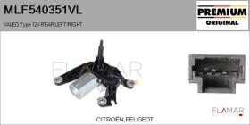 VALEO MLF540351VL - MOT.LP. NUEVO ORIG. VALEO Type 12V REAR HHD