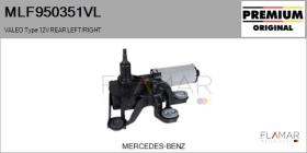 VALEO MLF950351VL - MOT.LP. NUEVO ORIG. VALEO Type 12V REAR HHD