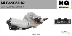 HQ MLF320351HQ - MOT.LP. NUEVO VALEO Type 12V REAR HHD