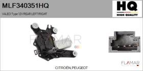 HQ MLF340351HQ - MOT.LP. NUEVO VALEO Type 12V REAR HHD