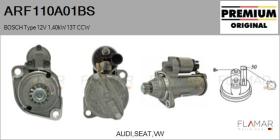 BOSCH ARF110A01BS - Motor de arranque