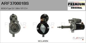 BOSCH ARF370001BS - Motor de arranque