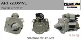 VALEO ARF720351VL - Motor de arranque