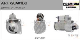 BOSCH ARF720A01BS - Motor de arranque BOSCH Type 12V 10T CW