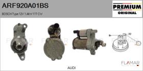 BOSCH ARF920A01BS - Motor de arranque BOSCH Type 12V 1,4kW 11T CW