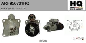 HQ ARF950701HQ - Motor de arranque BOSCH Type 24V 2,50kW 9T CW