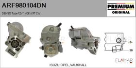DENSO ARF980104DN - Motor de arranque DENSO Type 12V 1,40kW 9T CW