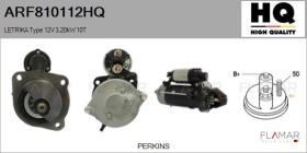 HQ ARF810112HQ - Motor de arranque LETRIKA Type 12V 3,20kW 10T