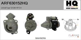 HQ ARF630152HQ - Motor de arranque LUCAS Type 12V 2kW 9T CW