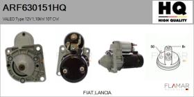 HQ ARF630151HQ - Motor de arranque VALEO Type 12V 1,10kW 10T CW