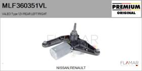 VALEO MLF360351VL - Motor del limpiaparabrisas