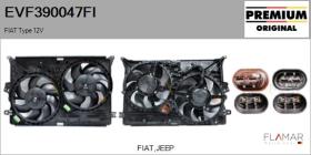 FIAT EVF390047FI - Motor eléctrico, ventilador del radiador