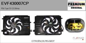 PSA EVF430007CP - Motor eléctrico, ventilador del radiador PSA Type 12V 23,30