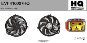 HQ EVF410007HQ - Motor eléctrico, ventilador del radiador PSA Type 12V 25Amp