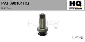 HQ PAF390101HQ - Piñón, arrancador BOSCH Type
