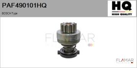 HQ PAF490101HQ - Piñón, arrancador BOSCH Type