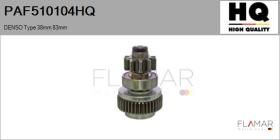 HQ PAF510104HQ - Piñón, arrancador DENSO Type 38mm 83mm