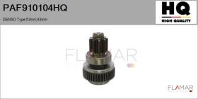 HQ PAF910104HQ - Piñón, arrancador DENSO Type 53mm 83mm