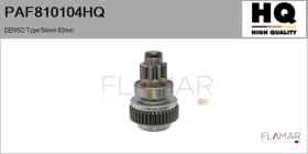 HQ PAF810104HQ - Piñón, arrancador DENSO Type 54mm 83mm