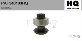 HQ PAF340103HQ - Piñón, arrancador MARELLI Type