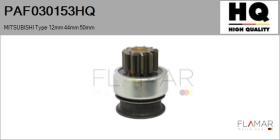 HQ PAF030153HQ - Piñón, arrancador MITSUBISHI Type 12mm 44mm 50mm