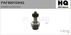 HQ PAF820153HQ - Piñón, arrancador MITSUBISHI Type 73mm 140mm