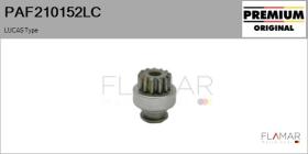 LUCAS PAF210152LC - PIÑÓN NUEVO ORIG. LUCAS Type