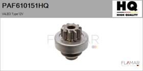 HQ PAF610151HQ - PIÑÓN NUEVO VALEO Type 12V