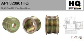 HQ APF320901HQ - POLEAS NUEVO BOSCH Type 8Ribs 17 mm 60,00 mm 38 mm