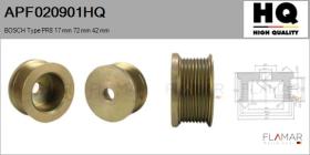 HQ APF020901HQ - POLEAS NUEVO BOSCH Type 8Ribs 17 mm 72,00 mm 42 mm