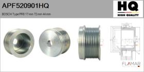 HQ APF520901HQ - POLEAS NUEVO BOSCH Type 8Ribs 17 mm 72,00 mm 44 mm