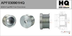 HQ APF030901HQ - POLEAS NUEVO BOSCH Type 8Ribs 17 mm 72,00 mm 44 mm
