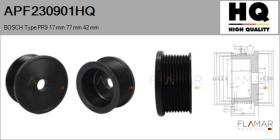 HQ APF230901HQ - POLEAS NUEVO BOSCH Type 9Ribs 17 mm 77,00 mm 42 mm