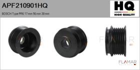 HQ APF210901HQ - POLEAS NUEVO BOSCH Type PR6 17 mm 56,00 mm 38 mm