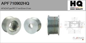 HQ APF710902HQ - POLEAS NUEVO HITACHI Type 7Ribs 17 mm 53,00 mm 31 mm