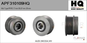 HQ APF310109HQ - POLEAS NUEVO INA Type PFR5 17,00 mm 55,87 mm 35,00 mm