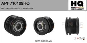 HQ APF710109HQ - POLEAS NUEVO INA Type PFR5 17,00 mm 55,87 mm 37,20 mm