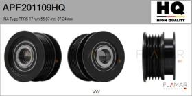 HQ APF201109HQ - POLEAS NUEVO INA Type PFR5 17,00 mm 55,87 mm 37,24 mm