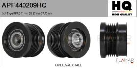 HQ APF440209HQ - POLEAS NUEVO INA Type PFR5 17,00 mm 55,87 mm 37,70 mm