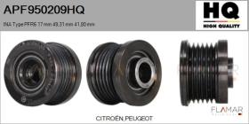HQ APF950209HQ - POLEAS NUEVO INA Type PFR6 17,00 mm 49,31 mm 41,80 mm