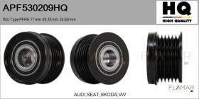 HQ APF530209HQ - POLEAS NUEVO INA Type PFR6 17,00 mm 49,35 mm 34,60 mm