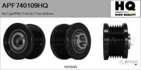 HQ APF740109HQ - POLEAS NUEVO INA Type PFR6 17,00 mm 52,17 mm 40,60 mm