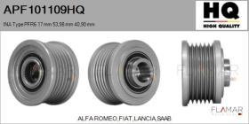 HQ APF101109HQ - POLEAS NUEVO INA Type PFR6 17,00 mm 53,98 mm 40,90 mm
